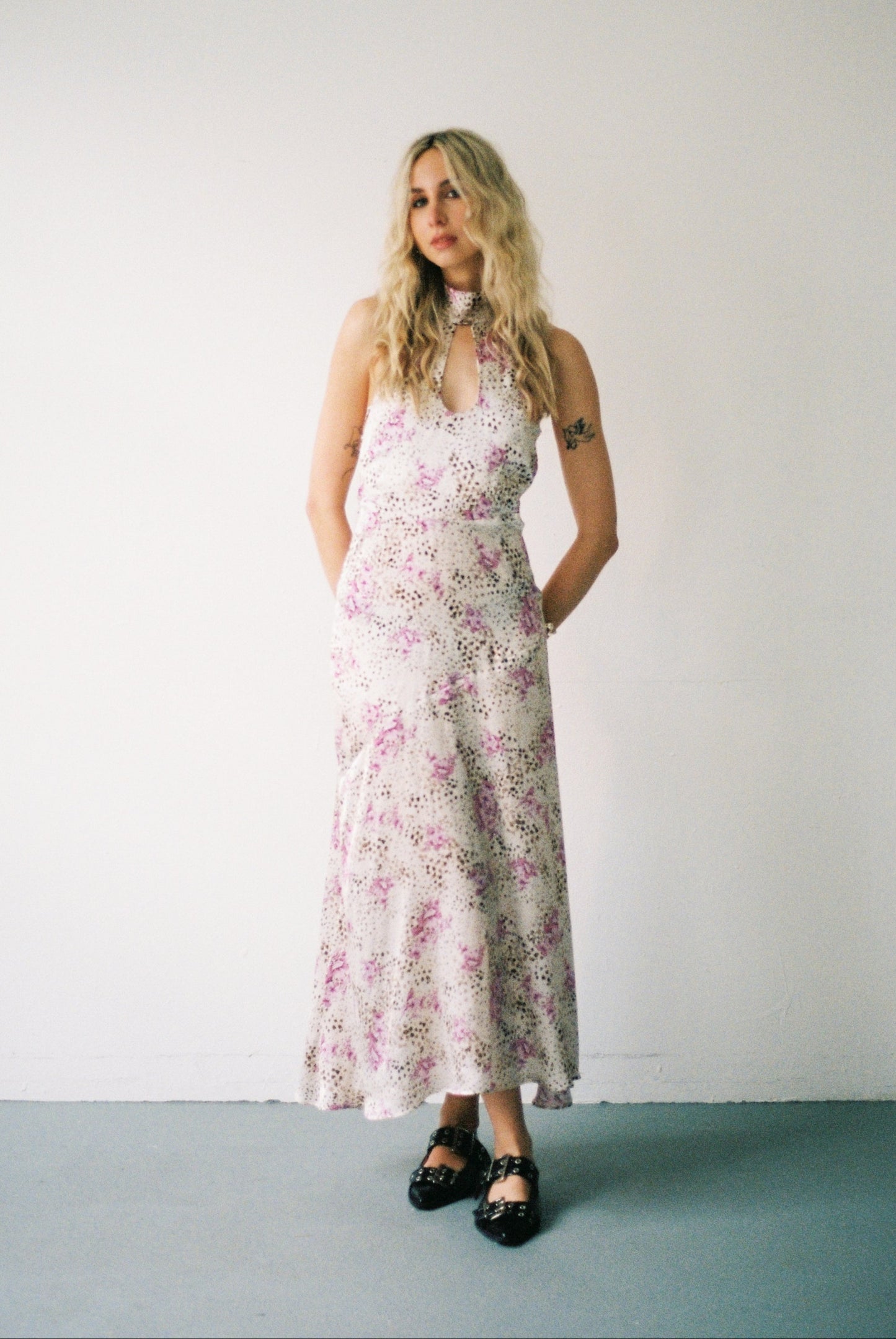 Chloe Leopard Floral Maxi Dress