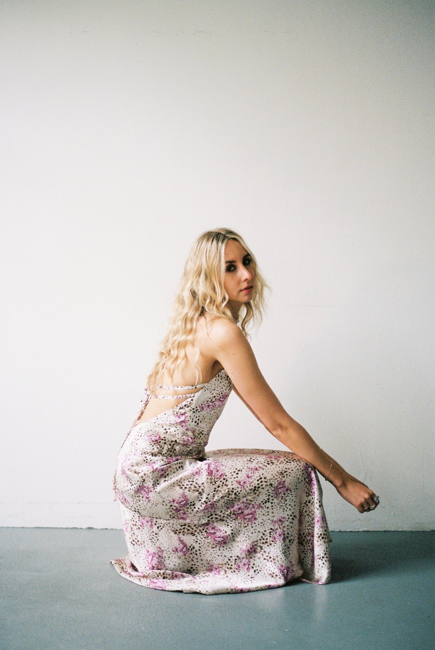 Chloe Leopard Floral Maxi Dress