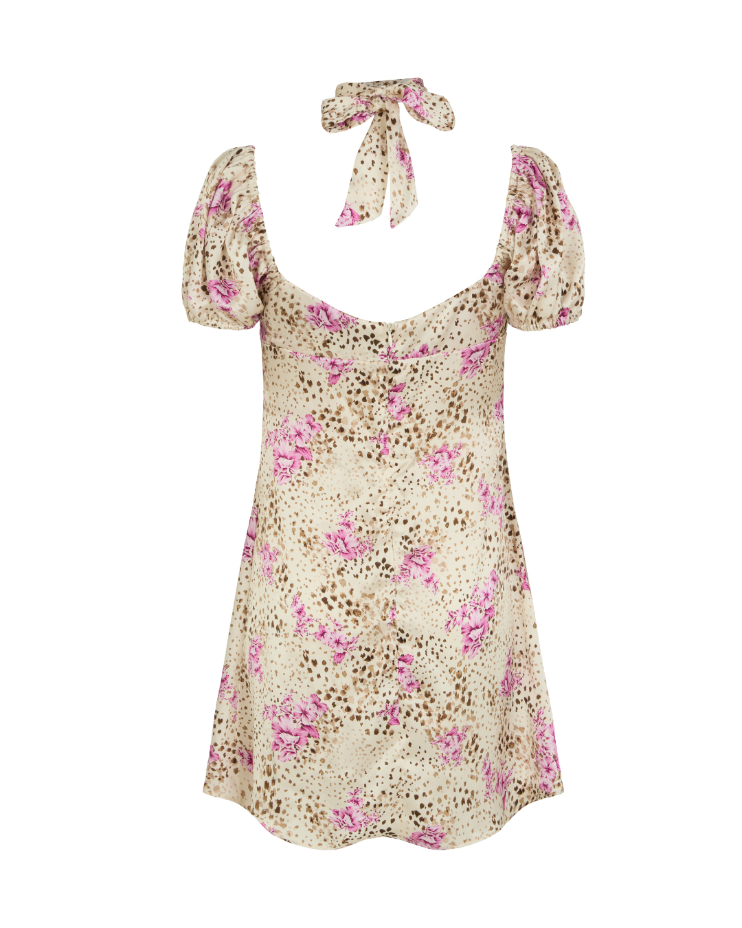Joni Leopard Floral Mini Dress
