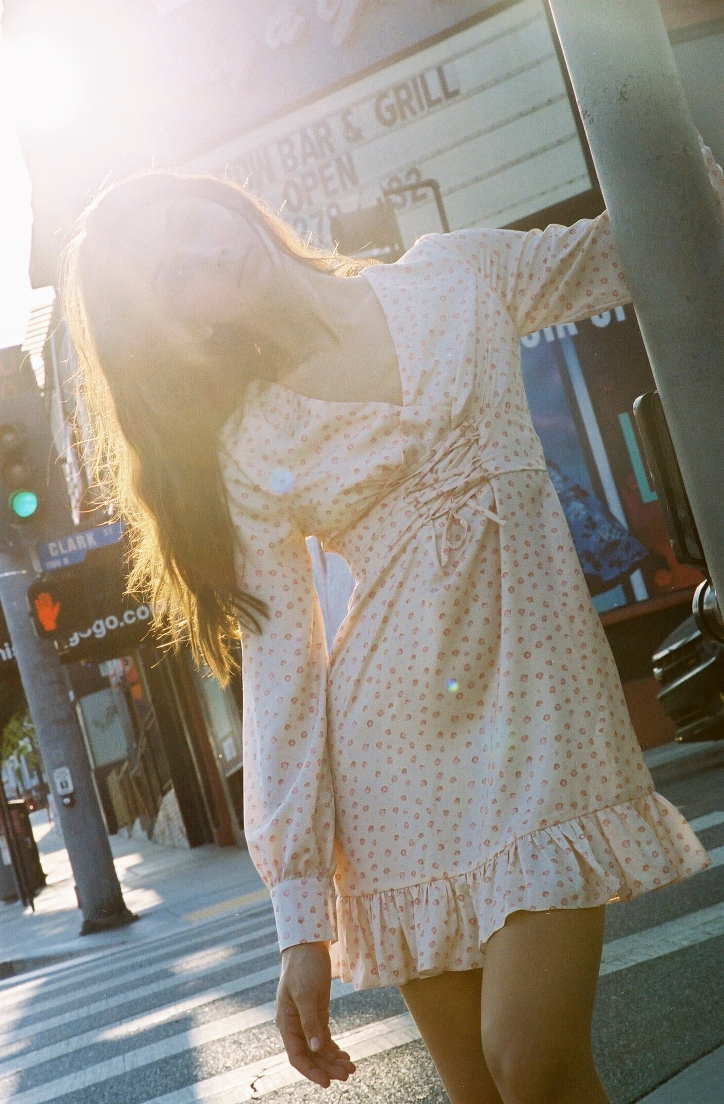 Este Milkmaid Mini Dress