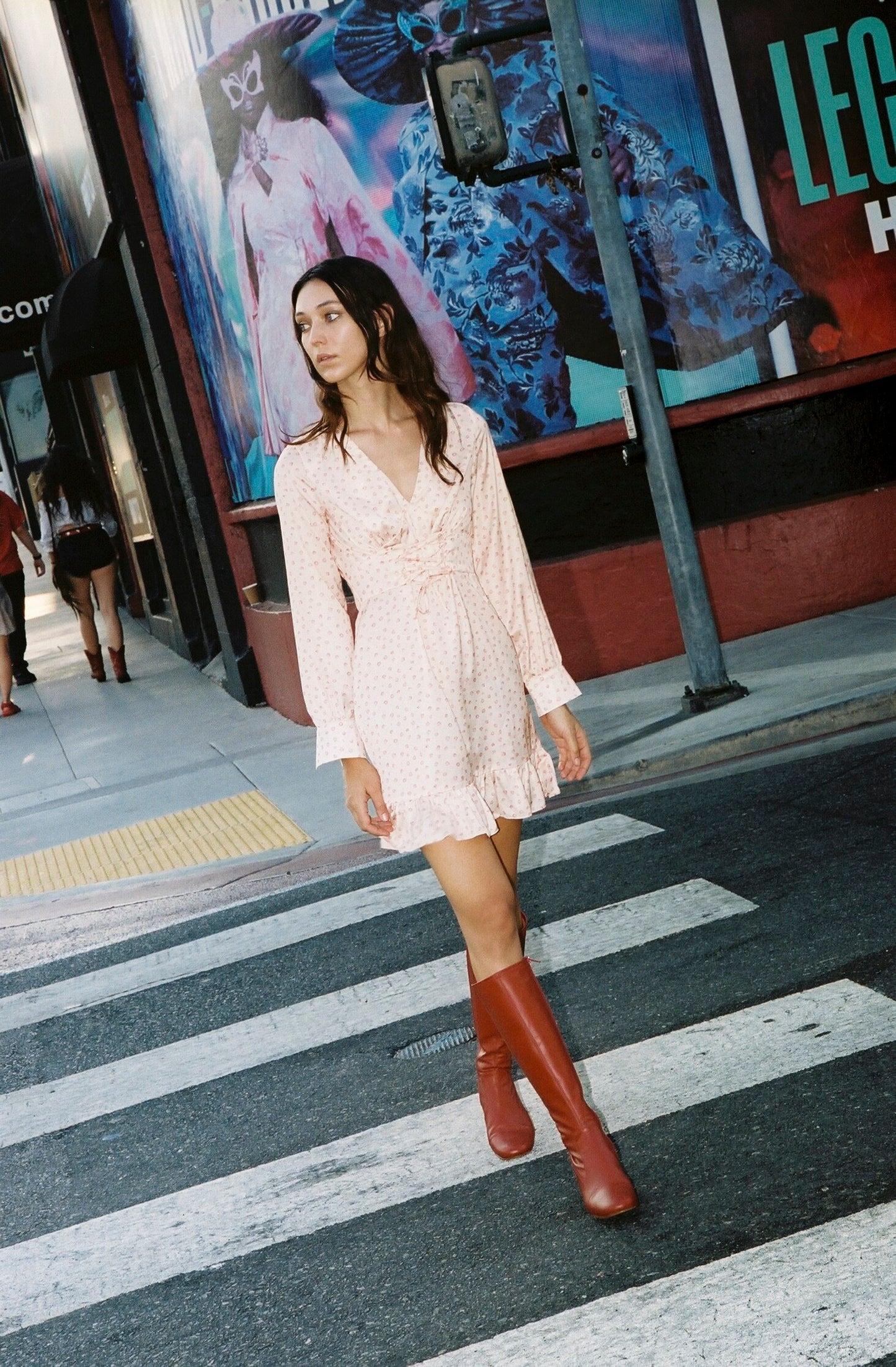 Este Milkmaid Mini Dress