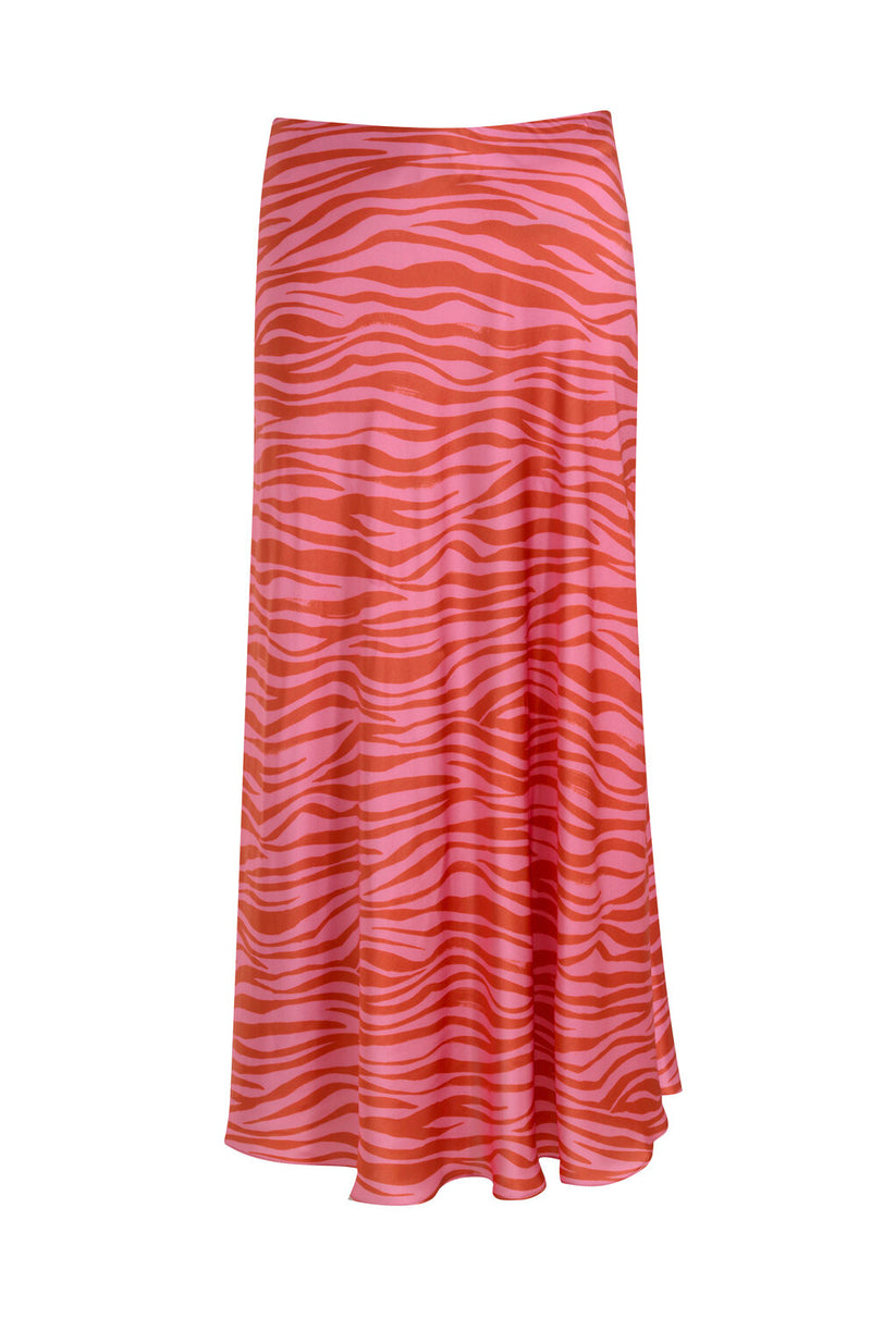 Patti Animal Print Maxi Slip Skirt