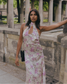 Chloe Leopard Floral Maxi Dress
