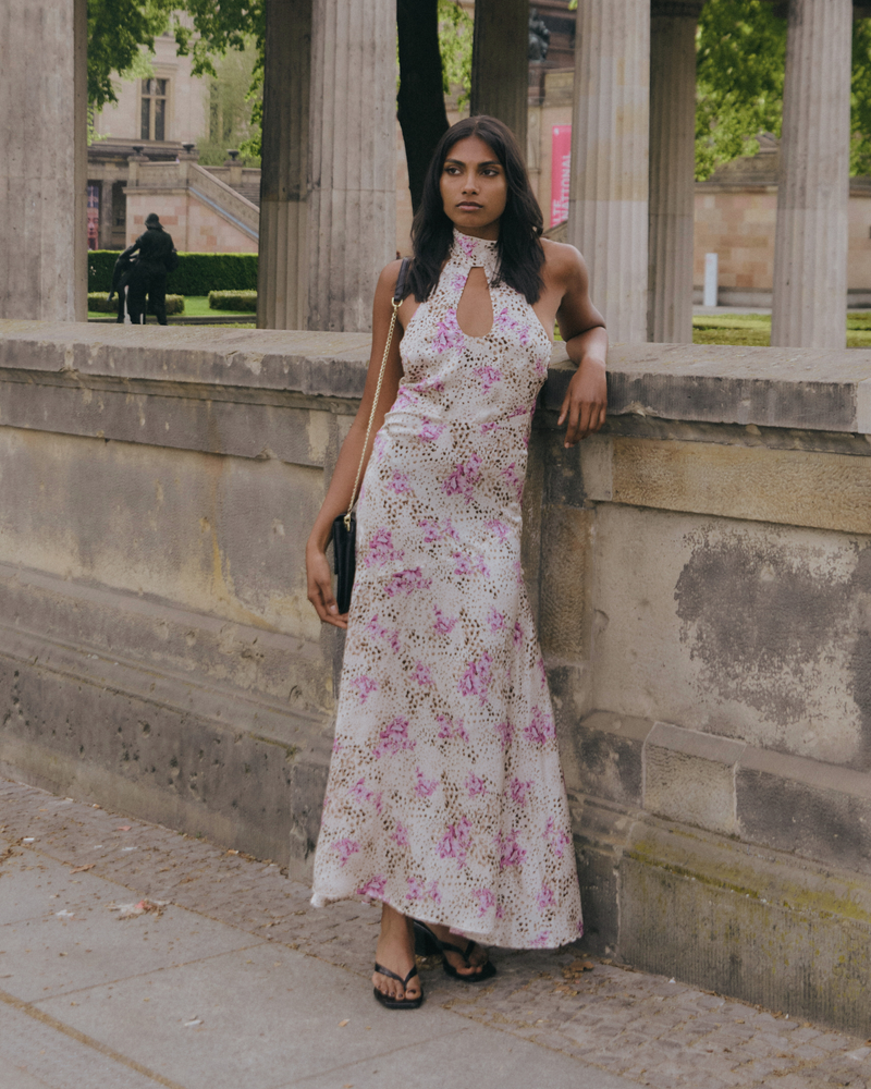 Chloe Leopard Floral Maxi Dress alternate