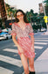 Danielle Mixed Print Mini Dress