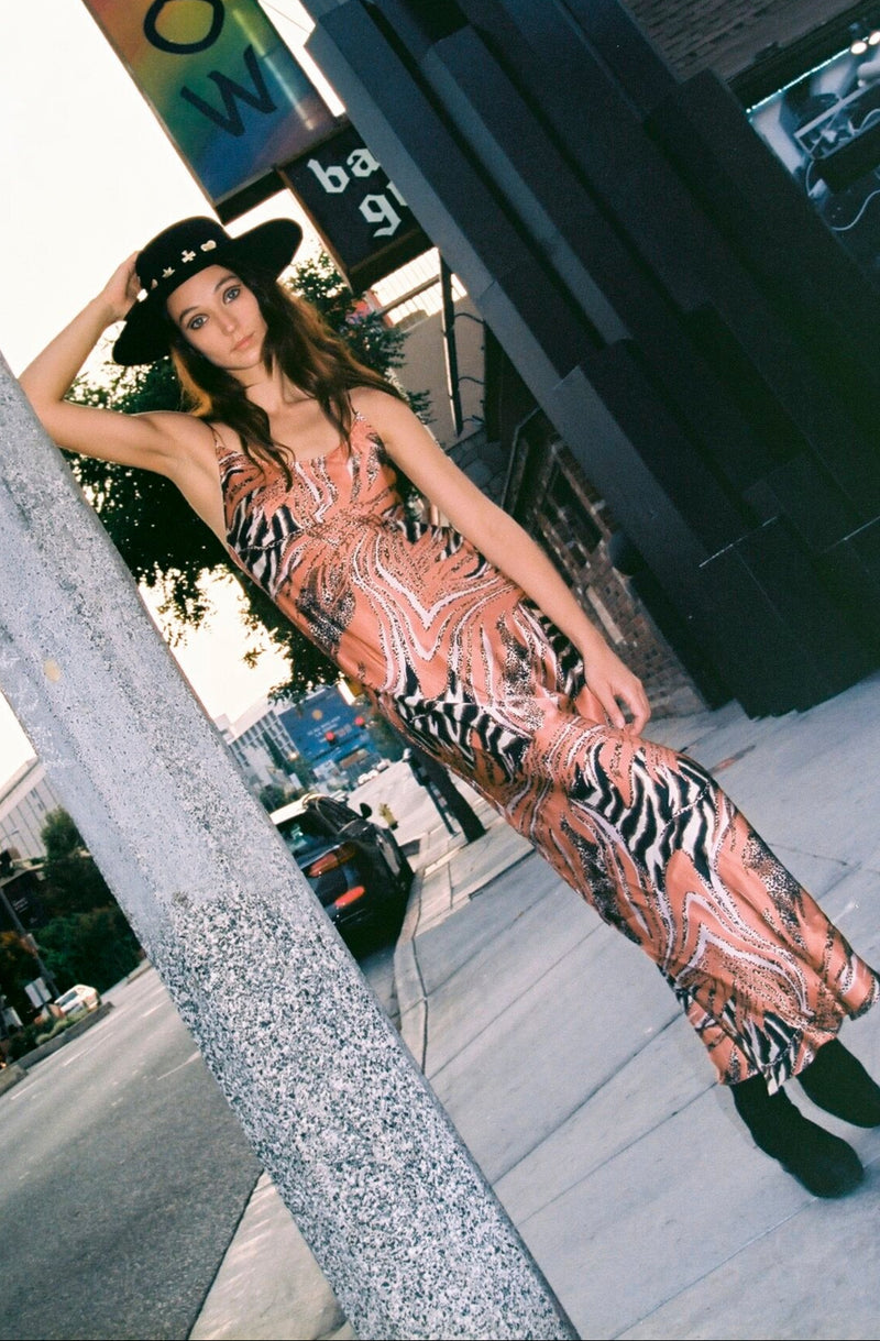 Camille Animal Print Slip Dress alternate