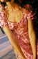 Flo Milkmaid Midi Dress - Pink Cherry