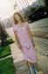 Flo Milkmaid Midi Dress - Pink Cherry