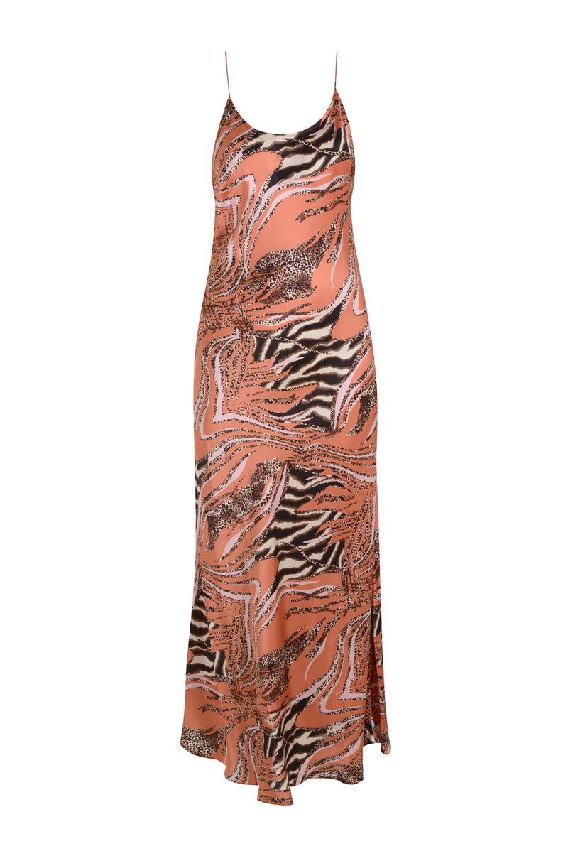 Camille Animal Print Slip Dress