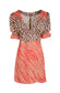 Danielle Mixed Print Mini Dress