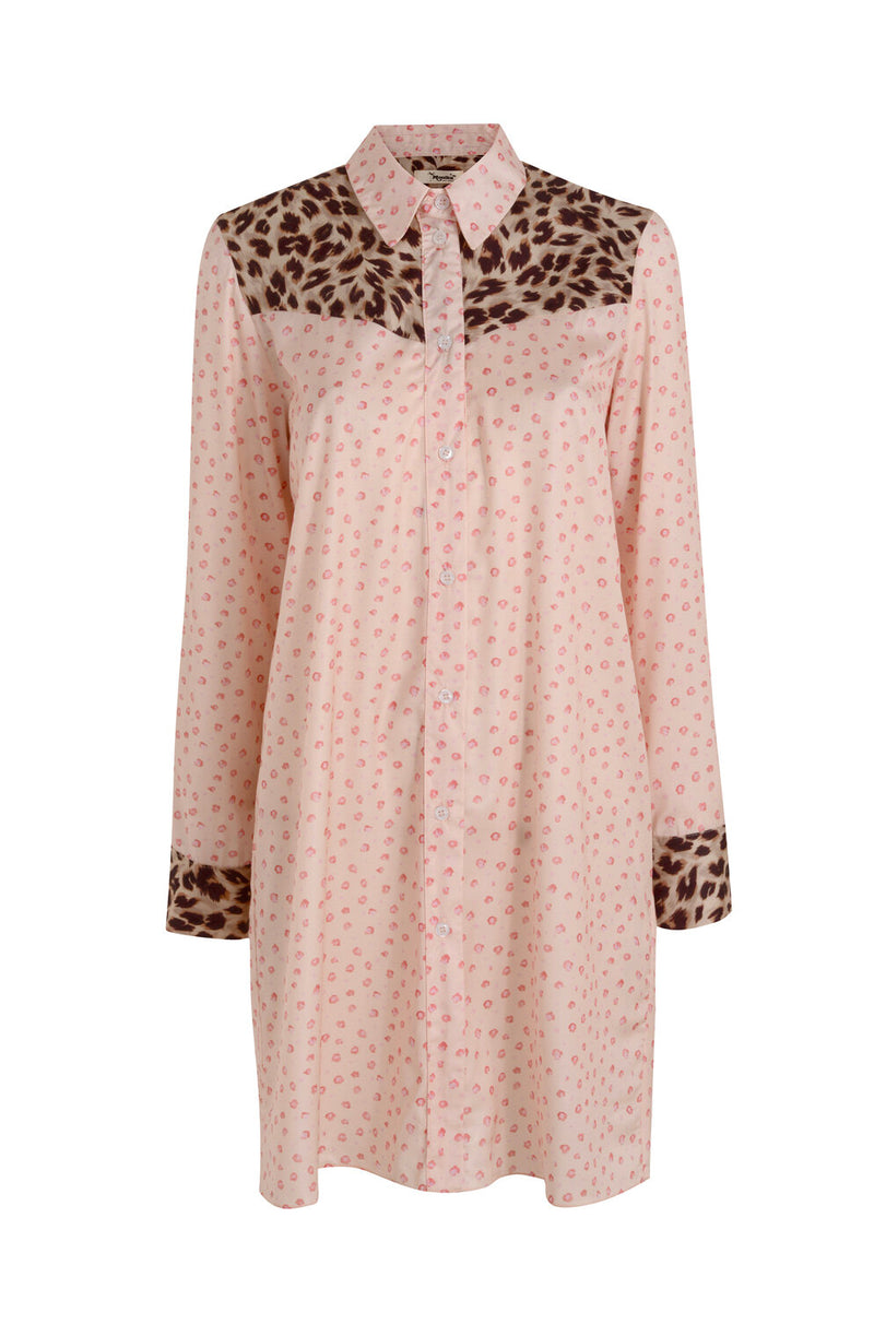 Maggie Mixed Print Shirt Dress alternate